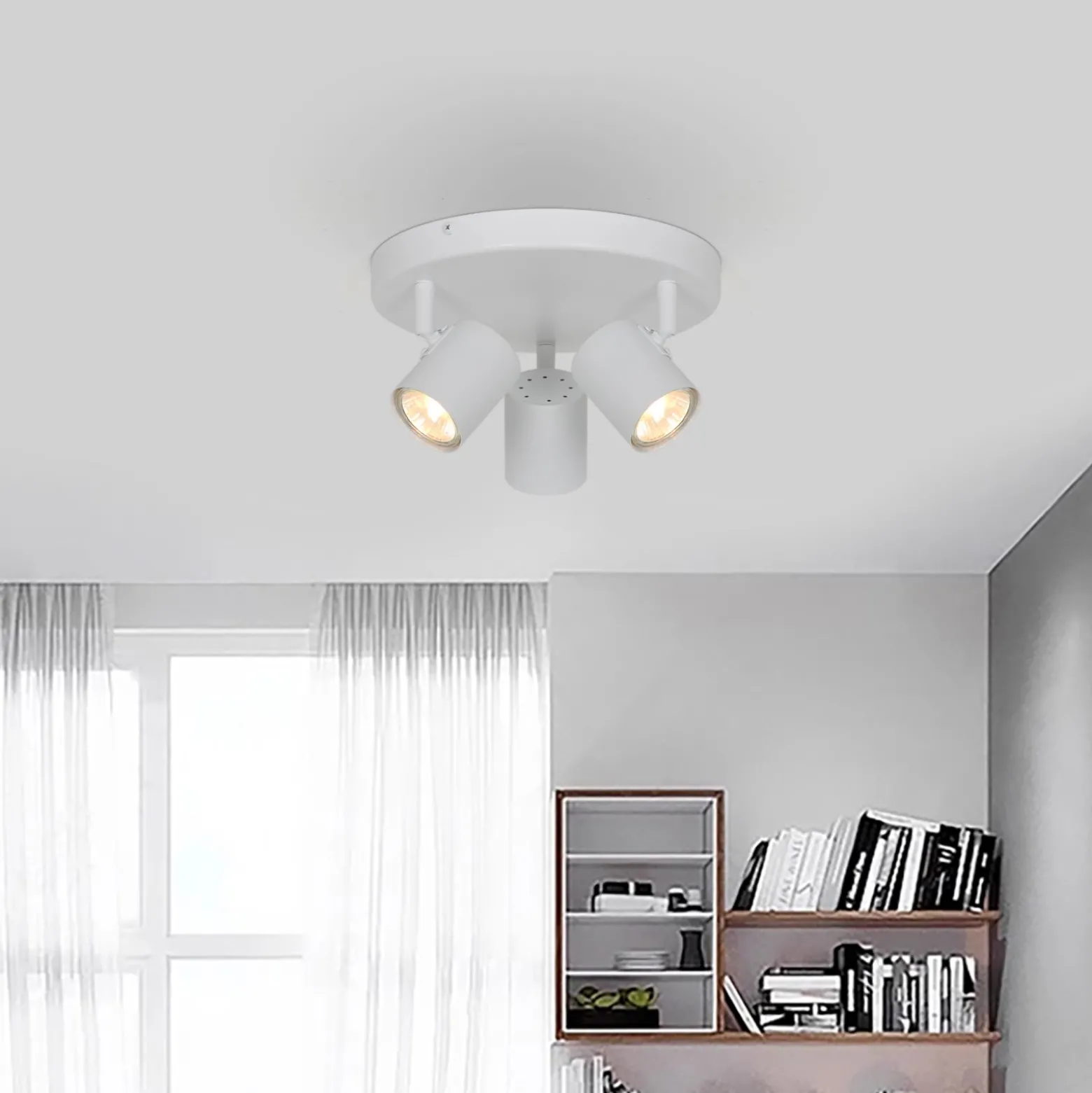 D'Lite Taklampa Trop Vit | Passande för 3x GU10