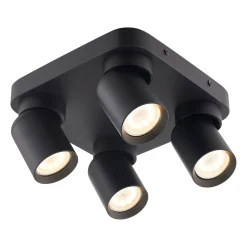 D'Lite Tak Spot Clio Svart Lutningsbar| Passande för 4x GU10