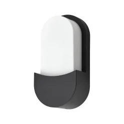 D'Lite Vägglampa Atos ABS Svart | IP54 - Passande för 1x E27