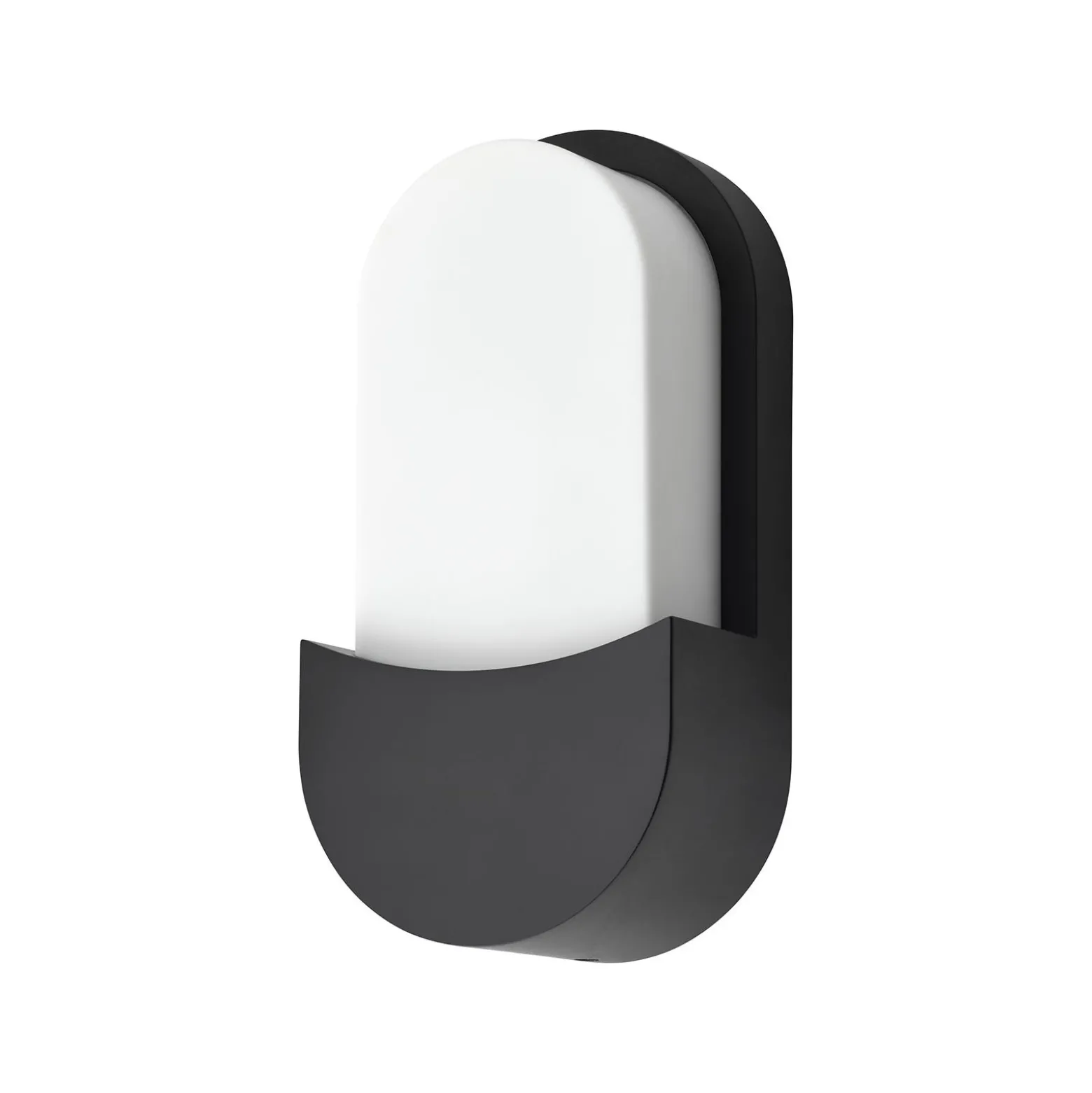 D'Lite Vägglampa Atos ABS Svart | IP54 - Passande för 1x E27