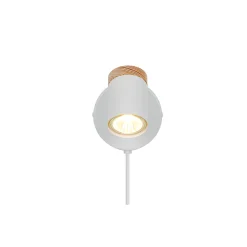 D'Lite Vägglampa Beitem Matt Vit FSC Trä | Passande För 1x GU10