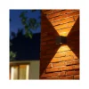 D'Lite Vägglampa Elingen Aluminium Svart Up & Down 2.9W 170lm - 830 Varm Vit | IP65 - Batteridriven - Ljussensor
