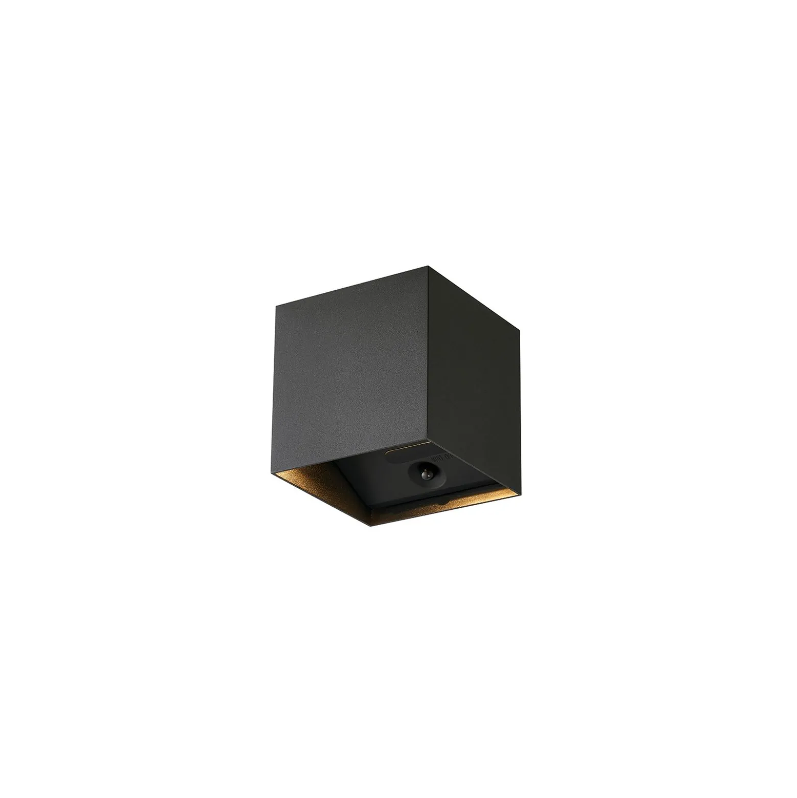 D'Lite Vägglampa Elingen Aluminium Svart Up & Down 2.9W 170lm - 830 Varm Vit | IP65 - Batteridriven - Ljussensor