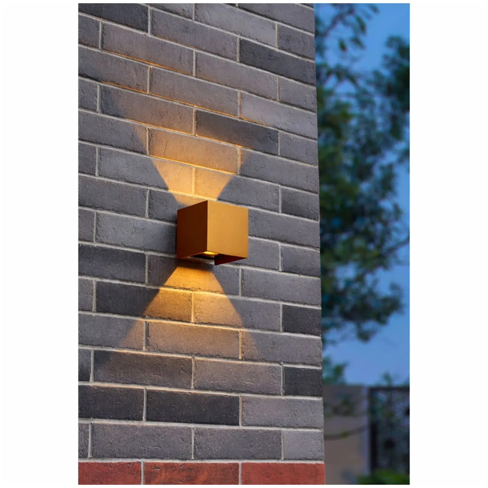 D'Lite Vägglampa Elingen Bronze Up & Down 4.9W 480lm - 830 warm Vit | IP54