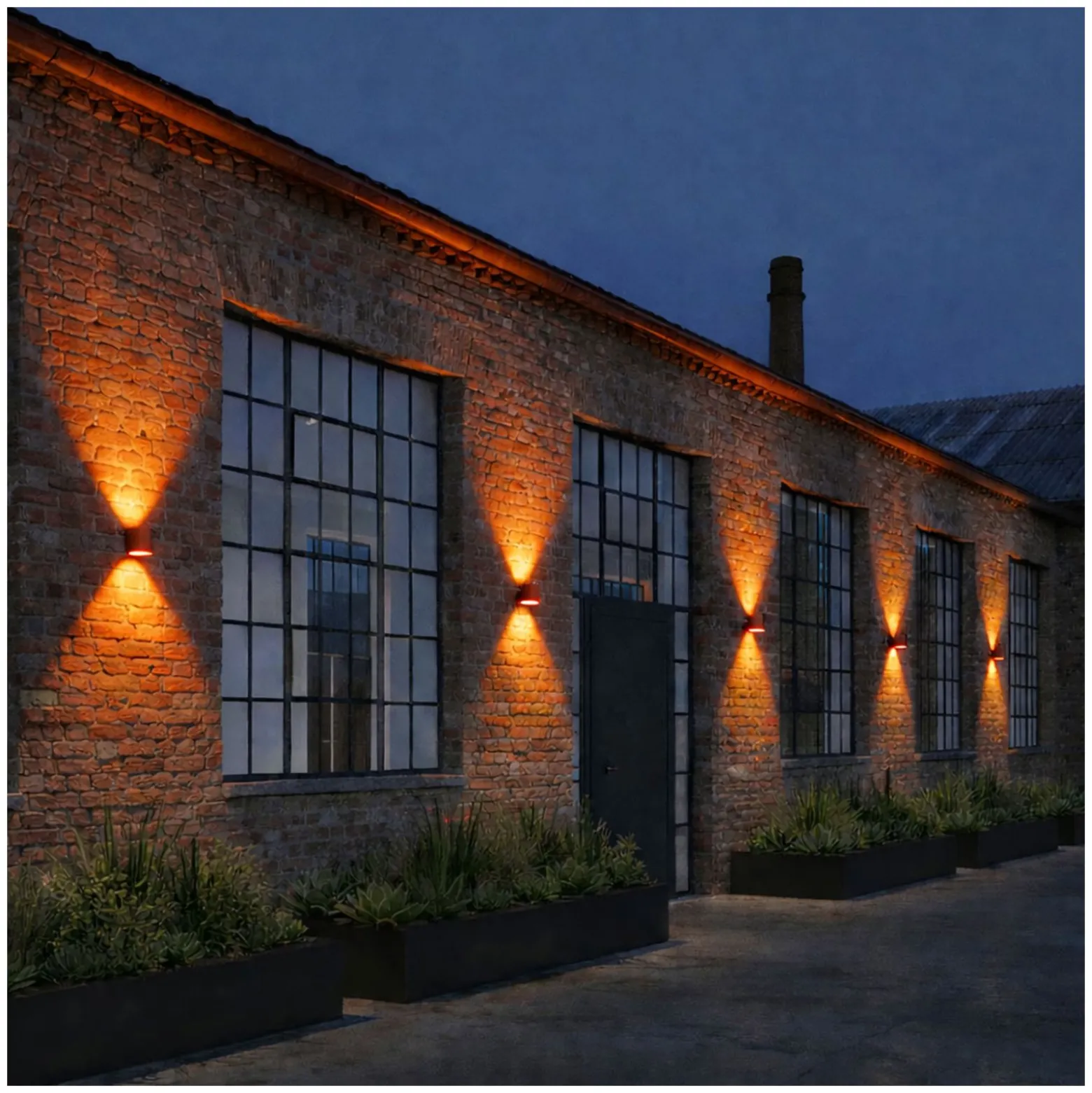 D'Lite Vägglampa Elingen Bronze Up & Down 4.9W 480lm - 830 warm Vit | IP54