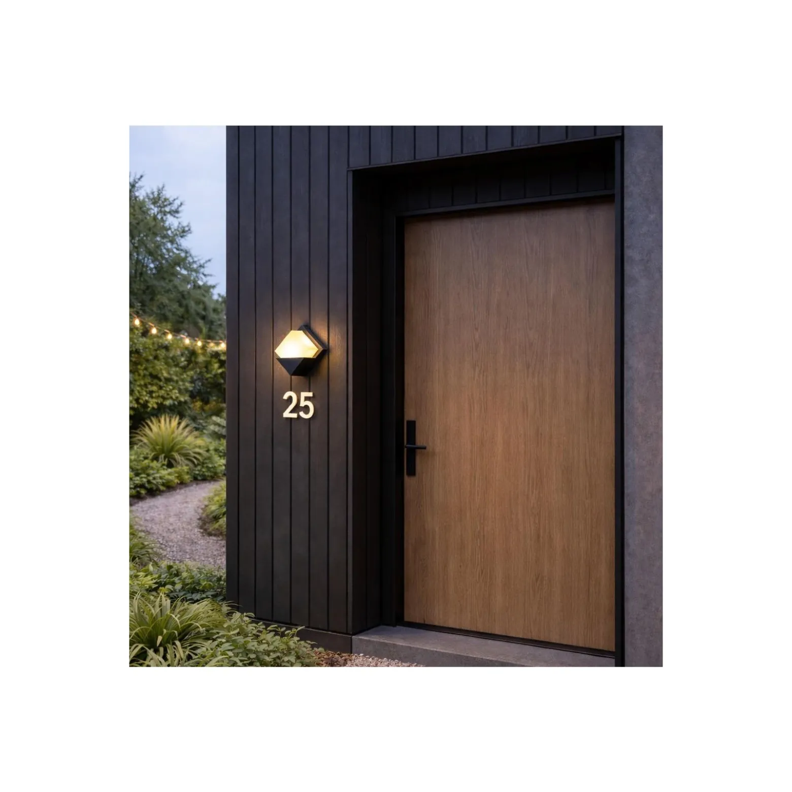 D'Lite Vägglampa Elios ABS Svart | IP54 - Passande för 1x E27