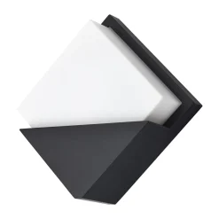 D'Lite Vägglampa Elios ABS Svart | IP54 - Passande för 1x E27