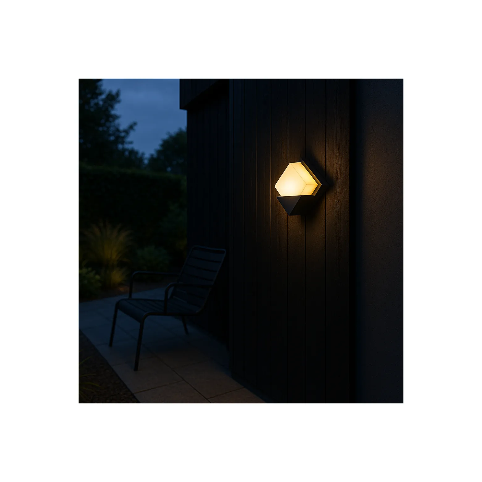 D'Lite Vägglampa Elios ABS Svart | IP54 - Passande för 1x E27