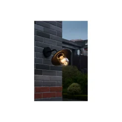 D'Lite Vägglampa Ember Svart | IP54 - Passande för 1x E27