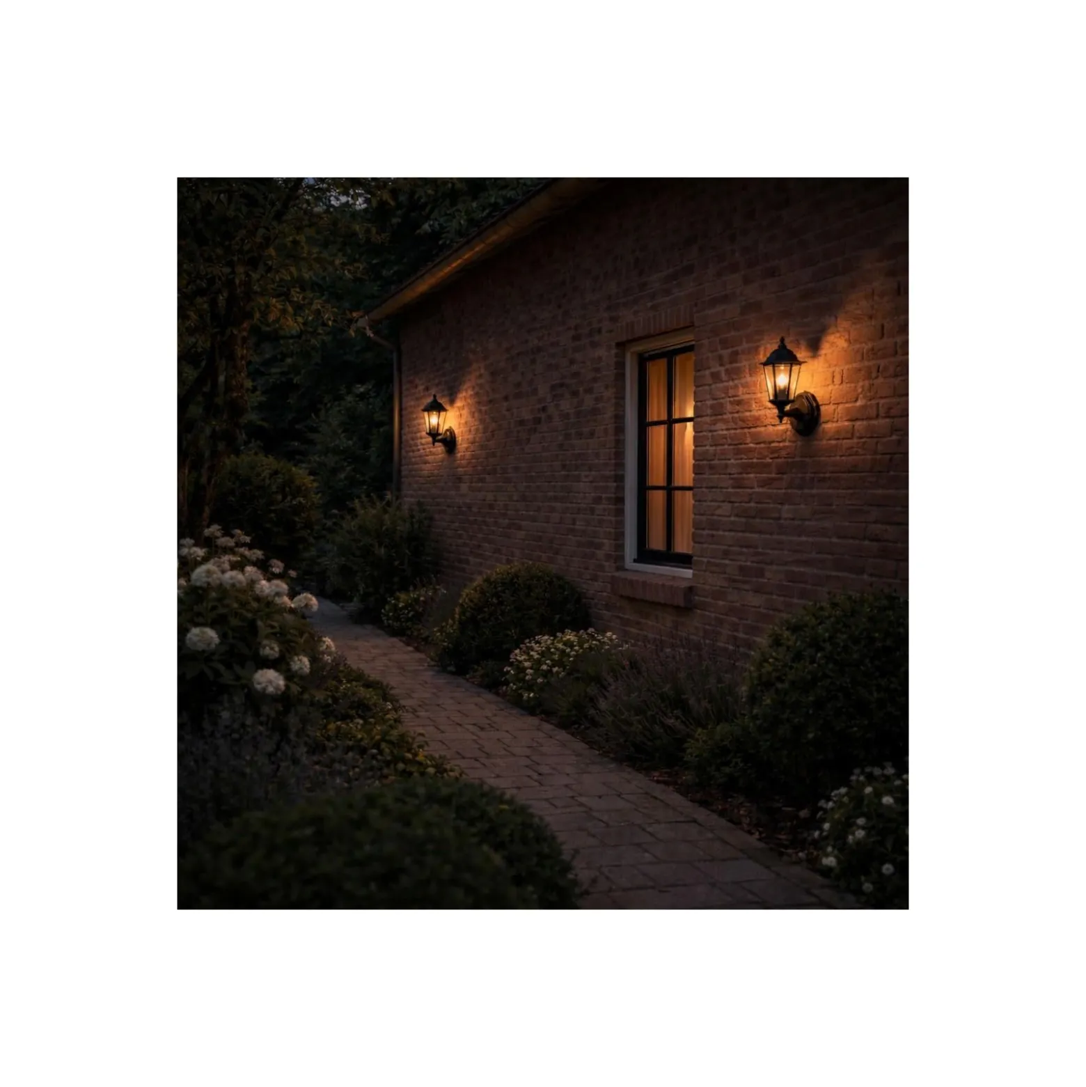 D'Lite Vägglampa Helora Svart | IP44 - Passande för 1x E27