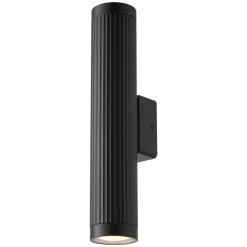 D'Lite Vägglampa Limor Aluminium Svart Up & Down| IP54 - Passande för 2x GU10