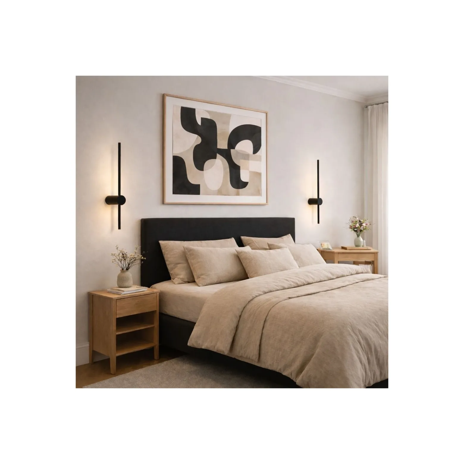 D'Lite Vägglampa Linea Svart 13W 400lm - 827 Extra warm white| IP20
