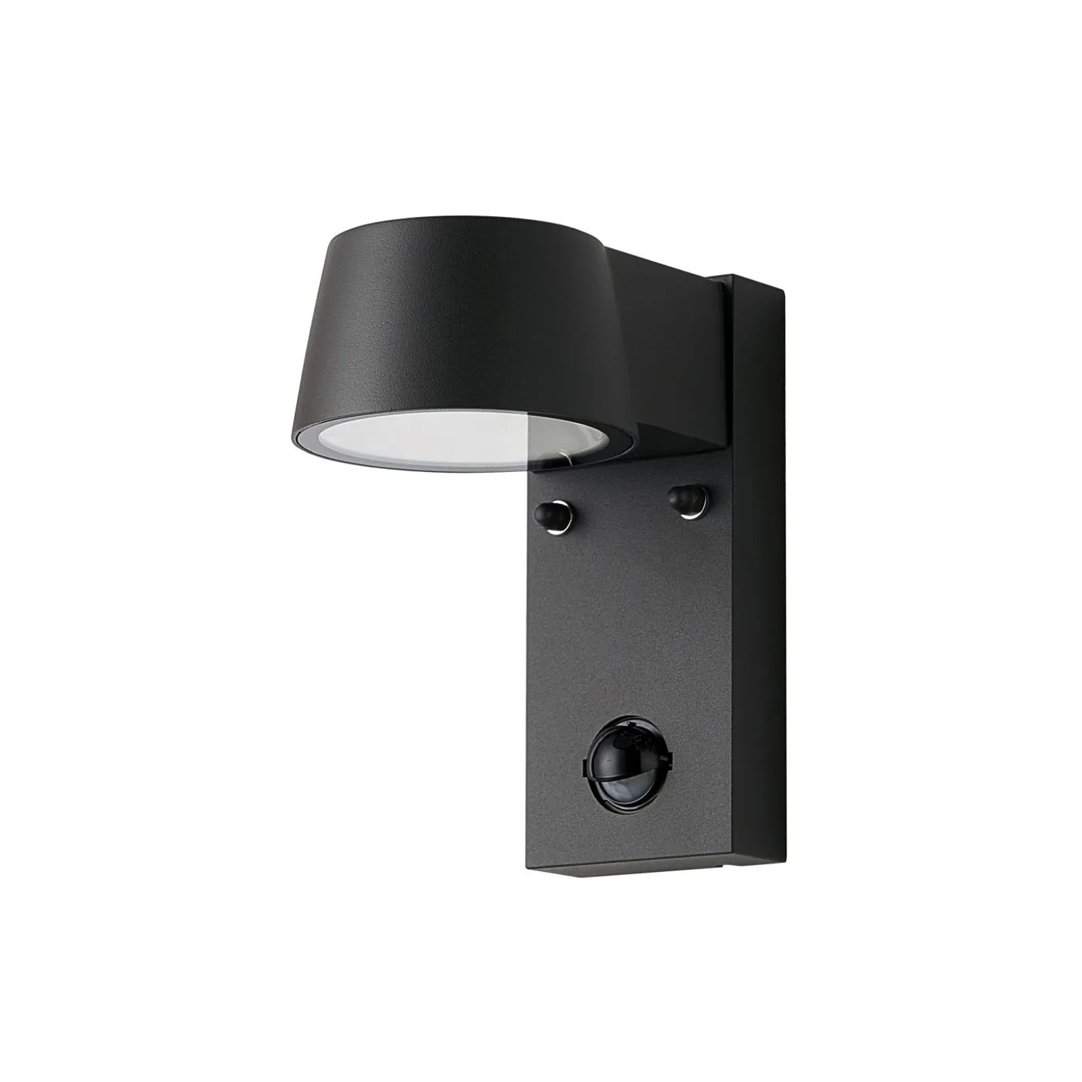 D'Lite Vägglampa Lira Svart 7W 600lm 830 Varm Vit | IP54 - Rörelsesensor