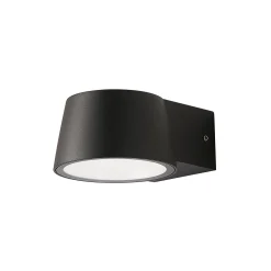 D'Lite Vägglampa Lira Svart 7W 600lm 830 Varm Vit | IP54