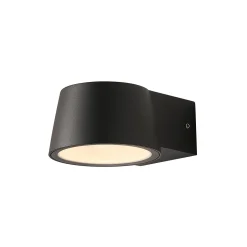 D'Lite Vägglampa Lira Svart 7W 600lm 830 Varm Vit | IP54