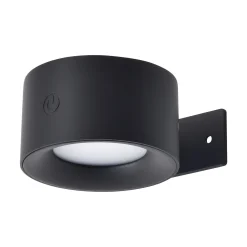 D'Lite Vägglampa Lucia Svart 1.5W - 830 Varm Vit | IP54 - Solar Batteri - Ljussensor