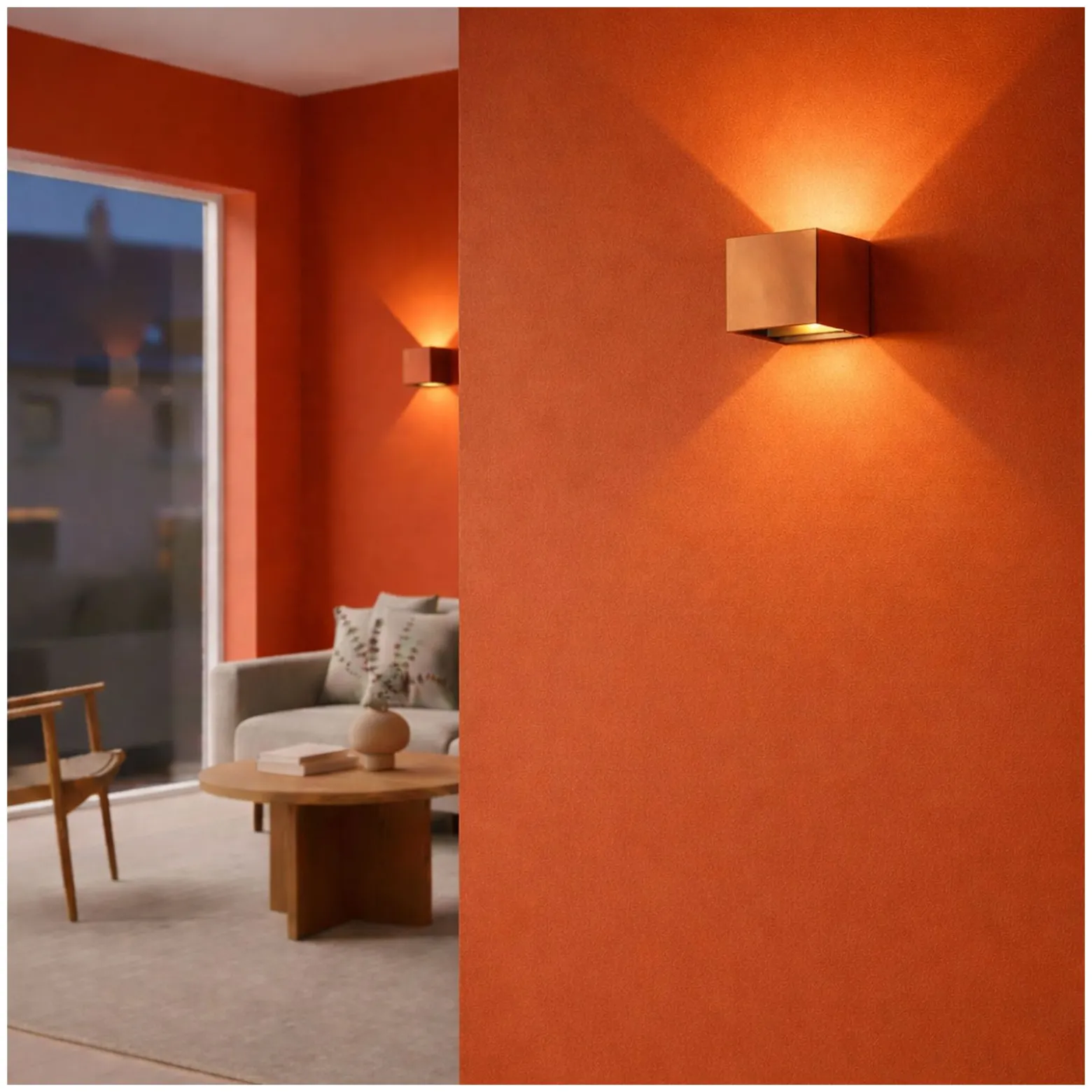 D'Lite Vägglampa Nova Bronze Up & Down 4.9W 480lm - 830 Varm Vit | IP54