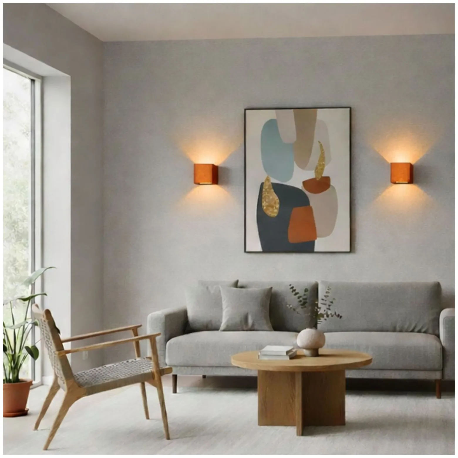 D'Lite Vägglampa Nova Bronze Up & Down 4.9W 480lm - 830 Varm Vit | IP54