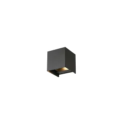 D'Lite Vägglampa Nova Svart Up & Down 4.9W 480lm - 830 Varm Vit | IP54 - Justerbar strålvinkel