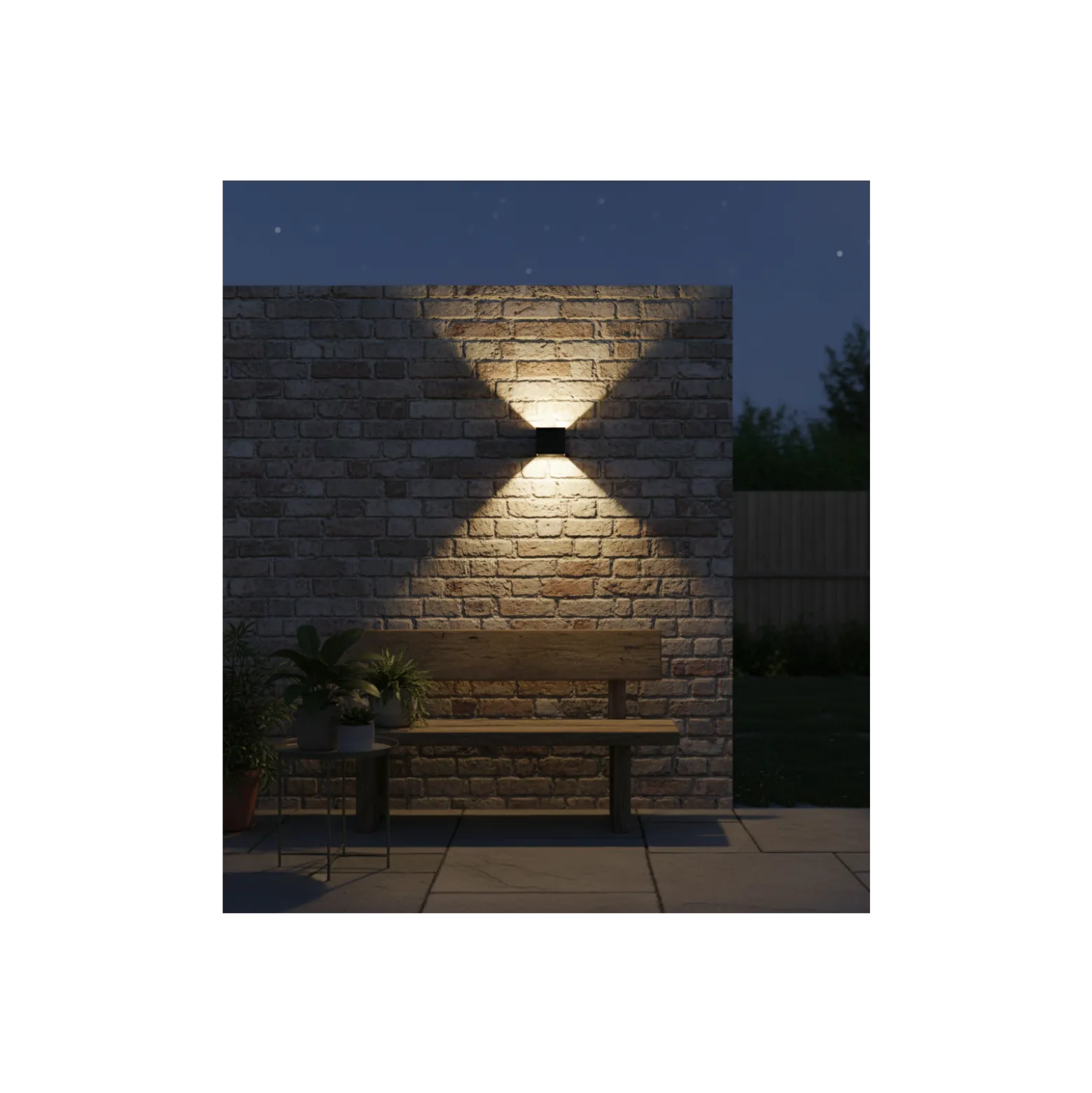 D'Lite Vägglampa Nova Svart Up & Down 4.9W 480lm - 830 Varm Vit | IP54 - Justerbar strålvinkel