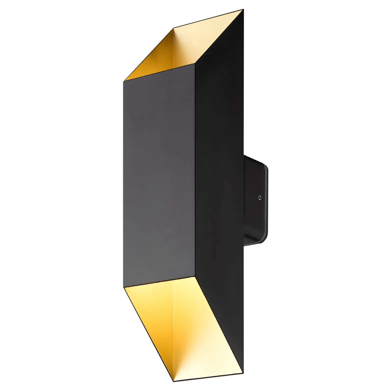 D'Lite Vägglampa Nura Aluminium Svart Up & Down 7W 250lm - 830 Varm Vit | IP44