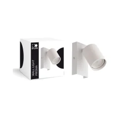 D'Lite Vägglampa Prisma Metall Vit | IP20 - Passande för 1x GU10