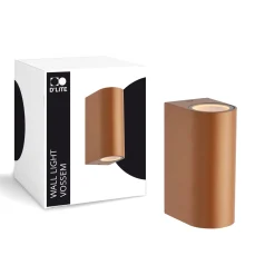 D'Lite Vägglampa Vossem Bronze Up & Down | Passande för 2x GU10