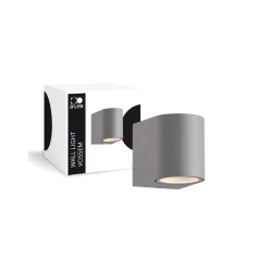 D'Lite Vägglampa Vossem Grå| IP54 - Passande för 1x GU10