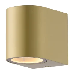 D'Lite Vägglampa Vossem Guld | IP54 - Passande för 1x GU10