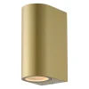 D'Lite Vägglampa Vossem Guld Up & Down| IP54 - Passande för 2x GU10