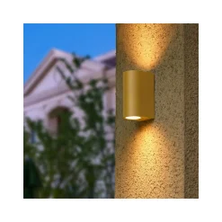 D'Lite Vägglampa Vossem Guld Up & Down| IP54 - Passande för 2x GU10