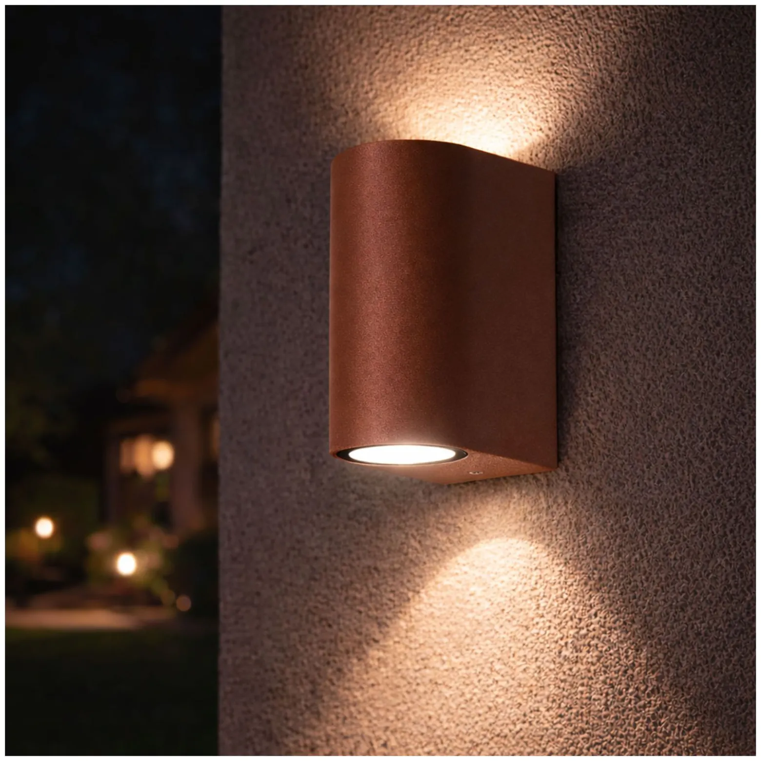 D'Lite Vägglampa Vossem Rostig Up & Down | Passande för 2x GU10