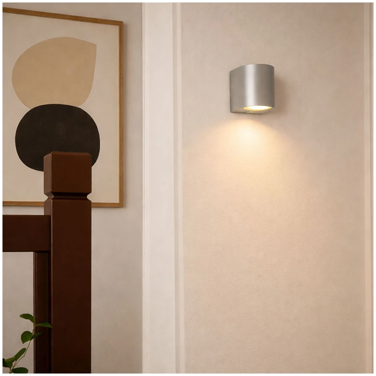 D'Lite Vägglampa Vossem Silver| IP54 - Passande för 1x GU10