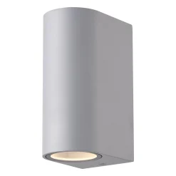 D'Lite Vägglampa Vossem Silver Up & Down | Passande för 2x GU10