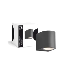 D'Lite Vägglampa Vossem Svart | IP54 - Passande För 1x GU10