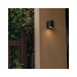 D'Lite Vägglampa Vossem Svart | IP54 - Passande För 1x GU10