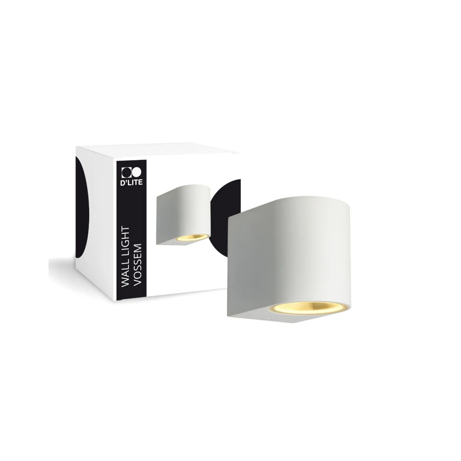 D'Lite Vägglampa Vossem Vit| IP54 - Passande För 1x GU10