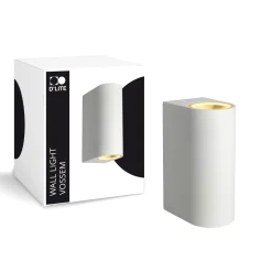 D'Lite Vägglampa Vossem Vit Up & Down | IP56 - Passande För 2x GU10
