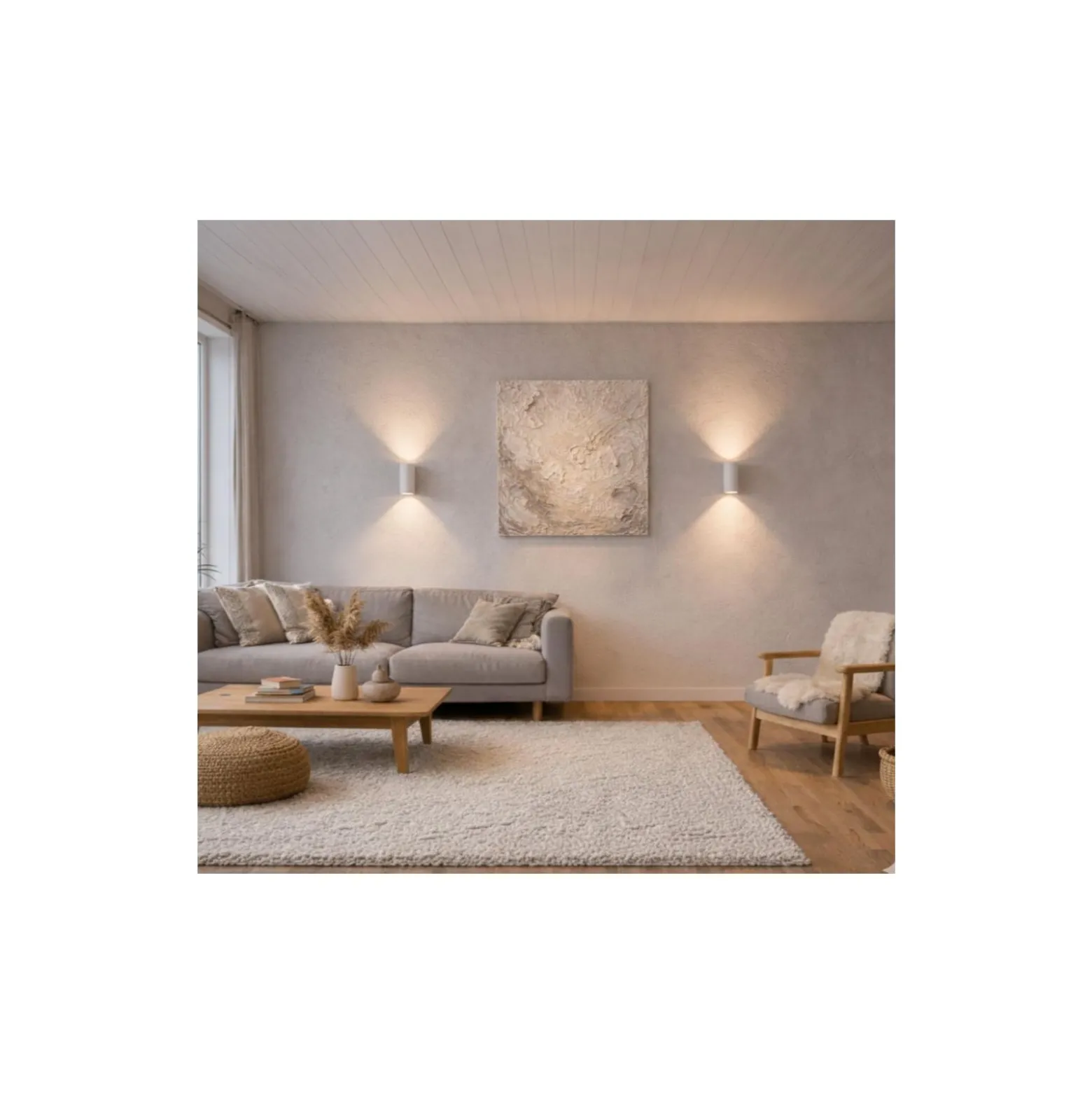 D'Lite Vägglampa Vossem Vit Up & Down | IP56 - Passande För 2x GU10