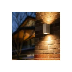 D'Lite Vägglampa Vrebos Beige Up & Down| Passande för 2x GU10