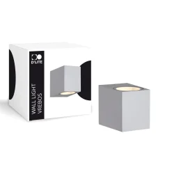 D'Lite Vägglampa Vrebos Silver | Passande för 1x GU10