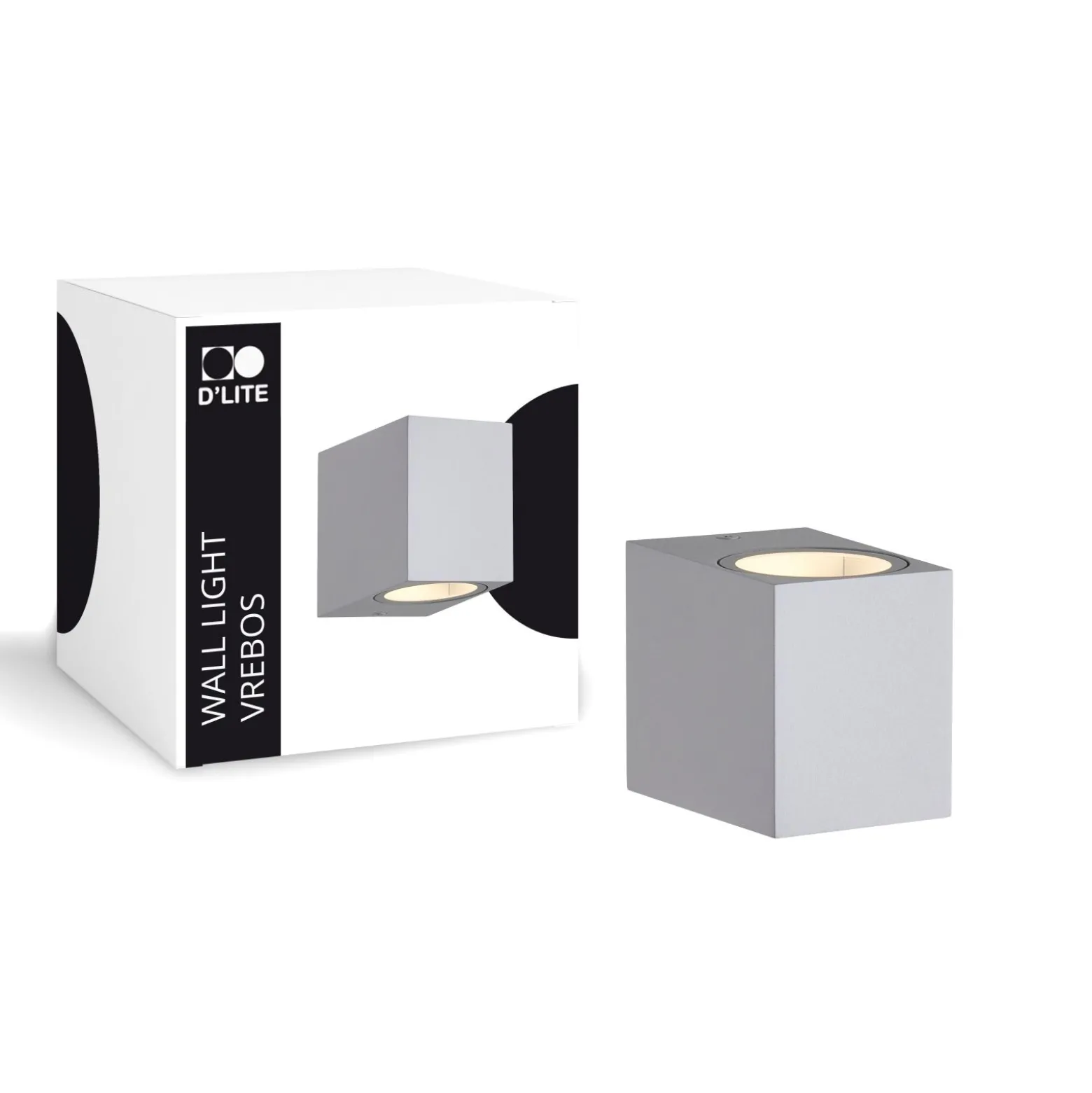 D'Lite Vägglampa Vrebos Silver | Passande för 1x GU10