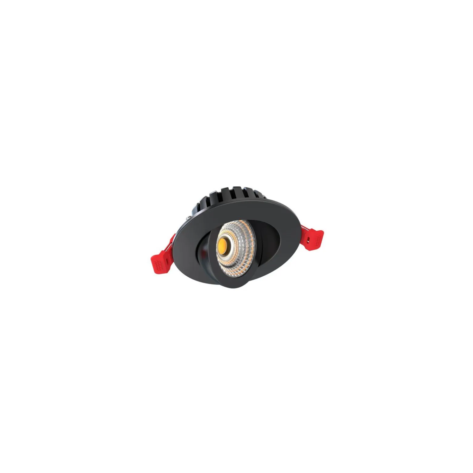 Dotlux LED Downlight Heatspin Svart 7W 840lm 60D - 930-957 CCT | 90mm - Utskärning 68mm - UGR <25 - Bästa Färgåtergivning - Dimbar