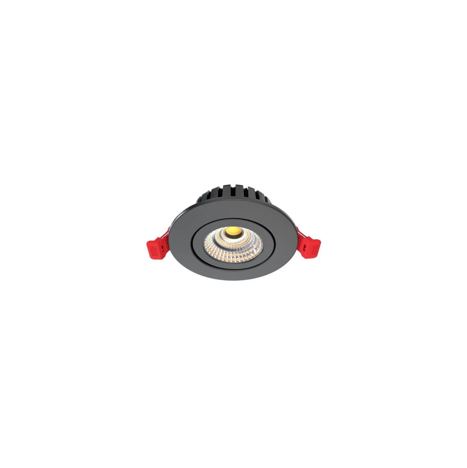 Dotlux LED Downlight Heatspin Svart 7W 840lm 60D - 930-957 CCT | 90mm - Utskärning 68mm - UGR <25 - Bästa Färgåtergivning - Dimbar