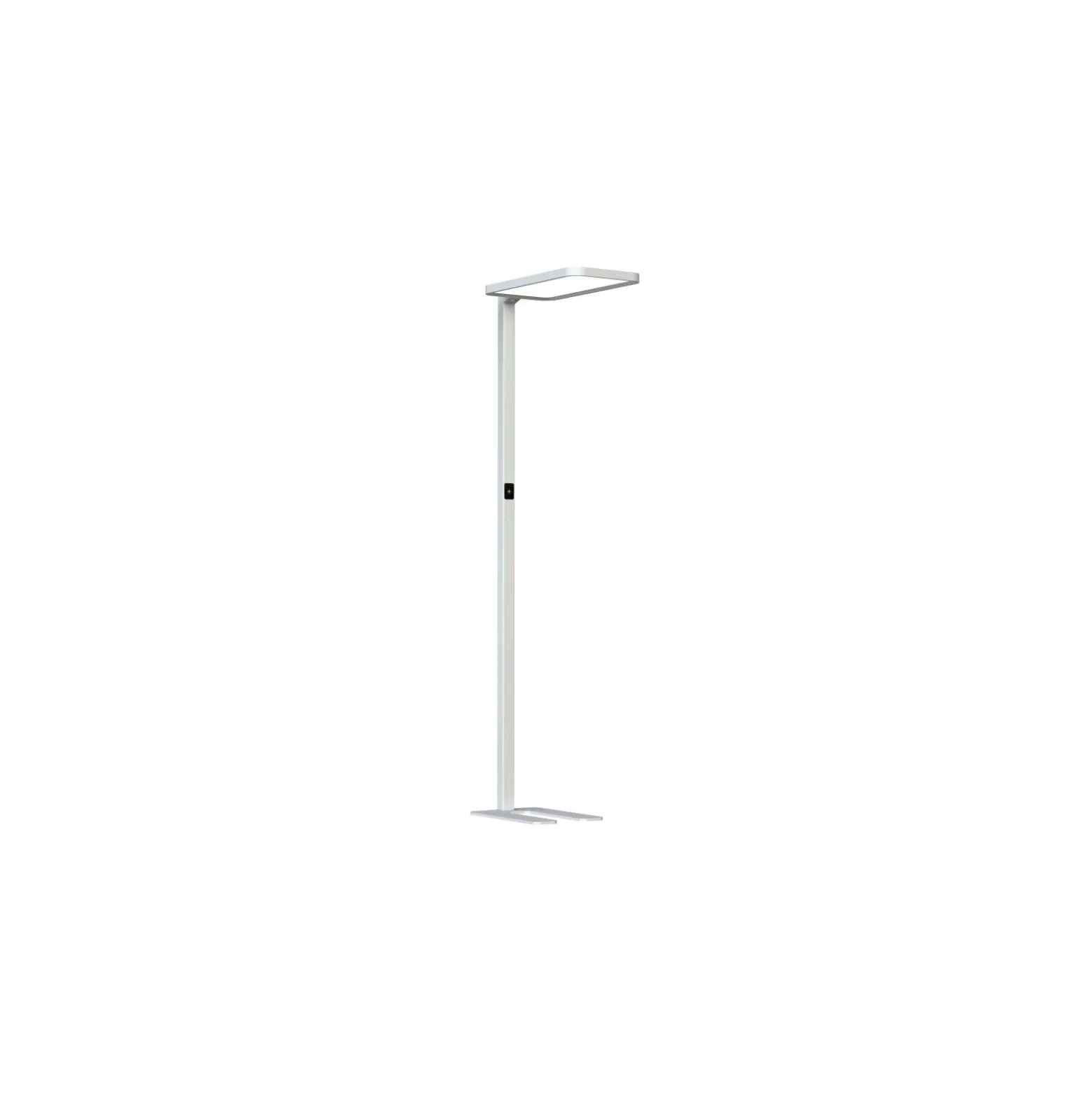 Dotlux LED Golvlampa Studio Butler Silver 80W 8800lm - 840 Kallvit | UGR <19 - 1-10V Dimbar - Rörelsesensor