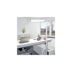 Dotlux LED Golvlampa Studio Butler Silver 80W 8800lm - 840 Kallvit | UGR <19 - 1-10V Dimbar - Rörelsesensor