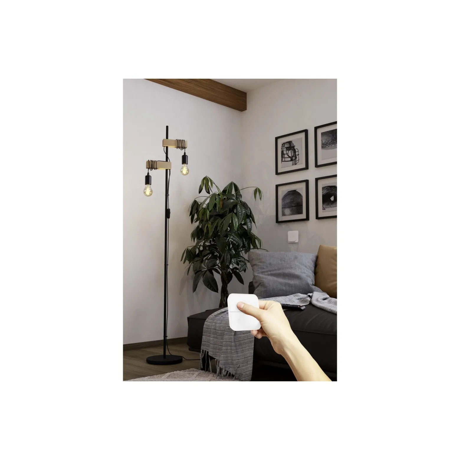 Dubbelpack Eglo LED E27 Päron Ambar Filament 7W 806lm - 822-865 Justerbar Vit | Ersättare 60W