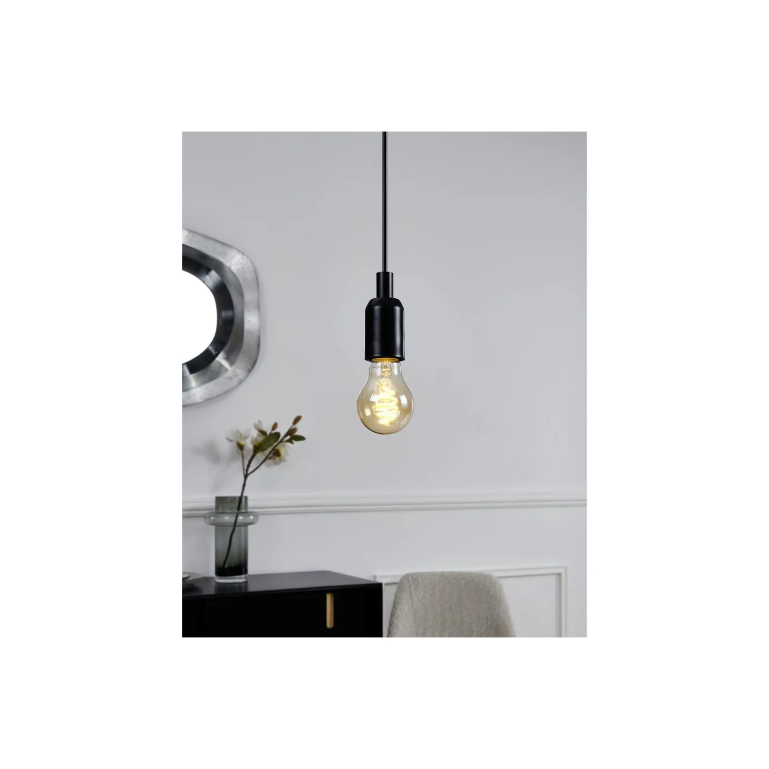 Dubbelpack Eglo LED E27 Päron Ambar Filament 7W 806lm - 822-865 Justerbar Vit | Ersättare 60W