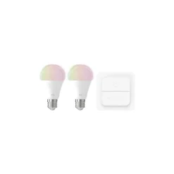 Dubbelpack Eglo LED E27 Päron Klar Filament 11W 1300lm - 827-865 Justerbar Vit + RGB | Zigbee Dimbar - Ersättare 100W