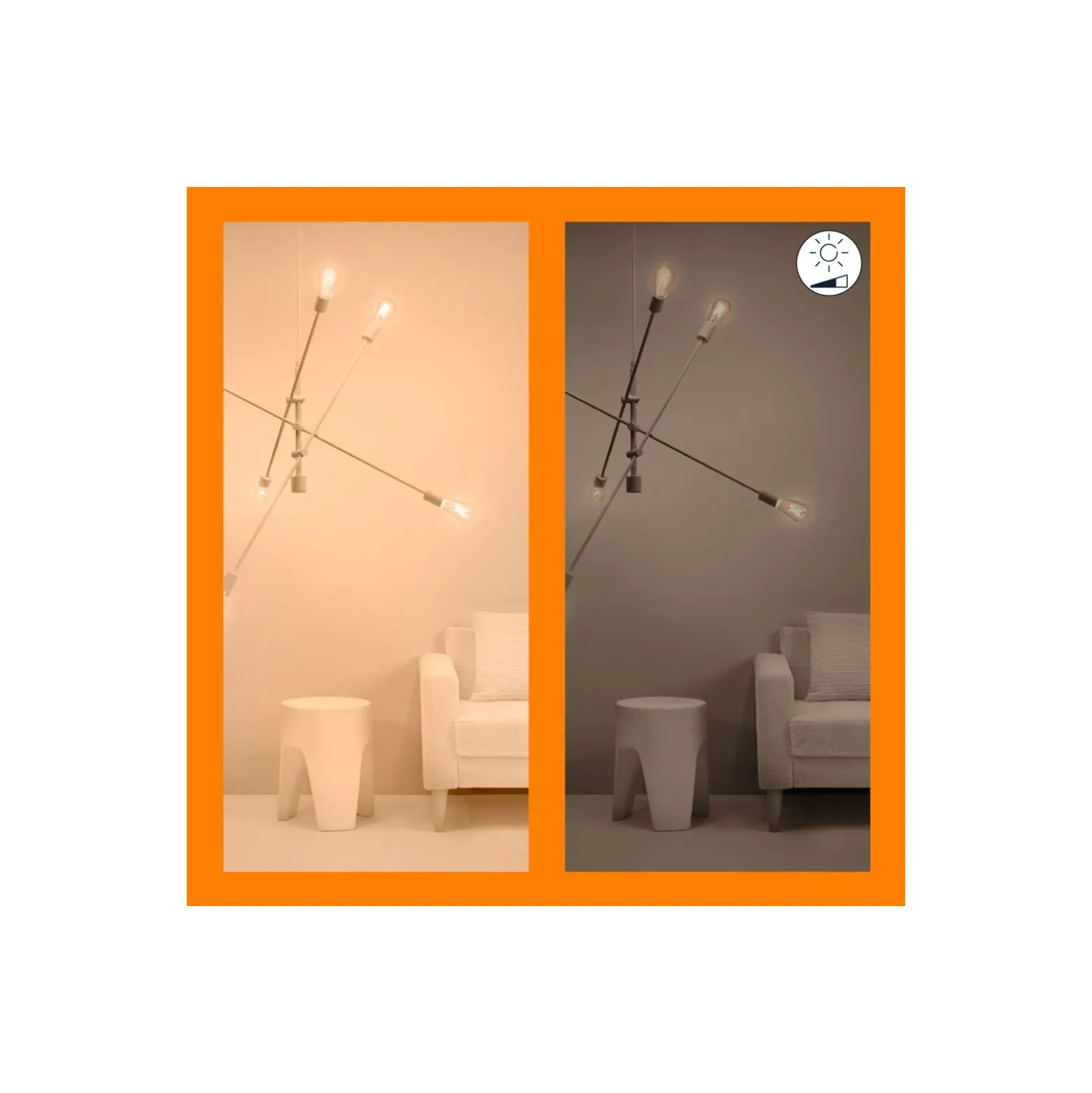 Dubbelpack 2x WiZ Smart LED E27 Edison Filament Guld 7W 640lm | Bästa Färgåtergivning - Dimbar - Ersättare 50W